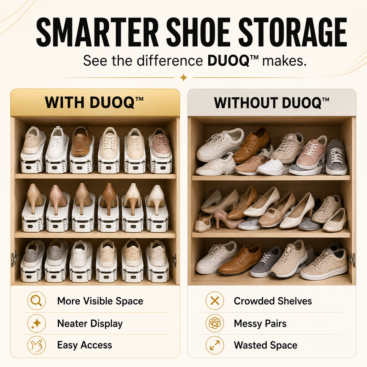 DUOQ™ | Adjustable Shoe Slots (Pack Of 2)