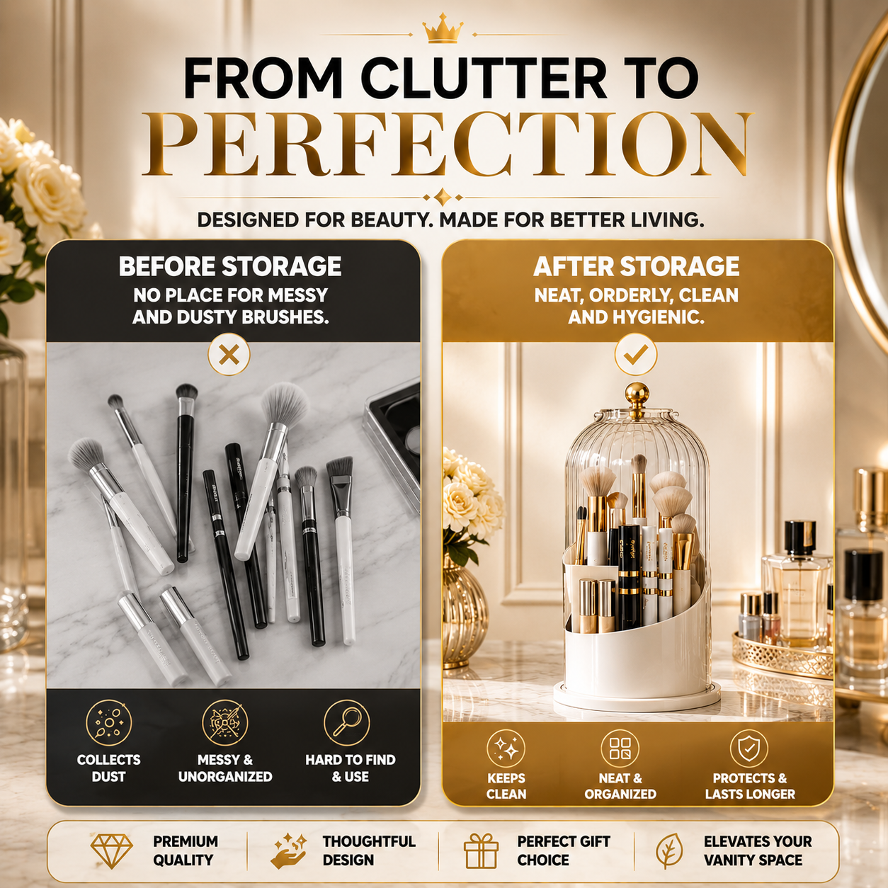 VIONA™ | Rotating Vanity Organizer