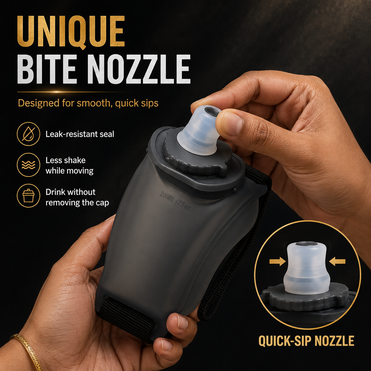 HYMO™ | Wearable Quick-Sip Bottle