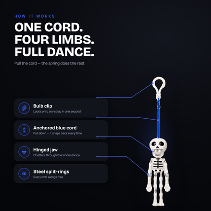 Mr. Bones™ | Pull-Cord Dancing Skeleton