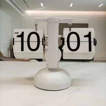 Automatic Page-Turning Desk Clock | Vintage European Style