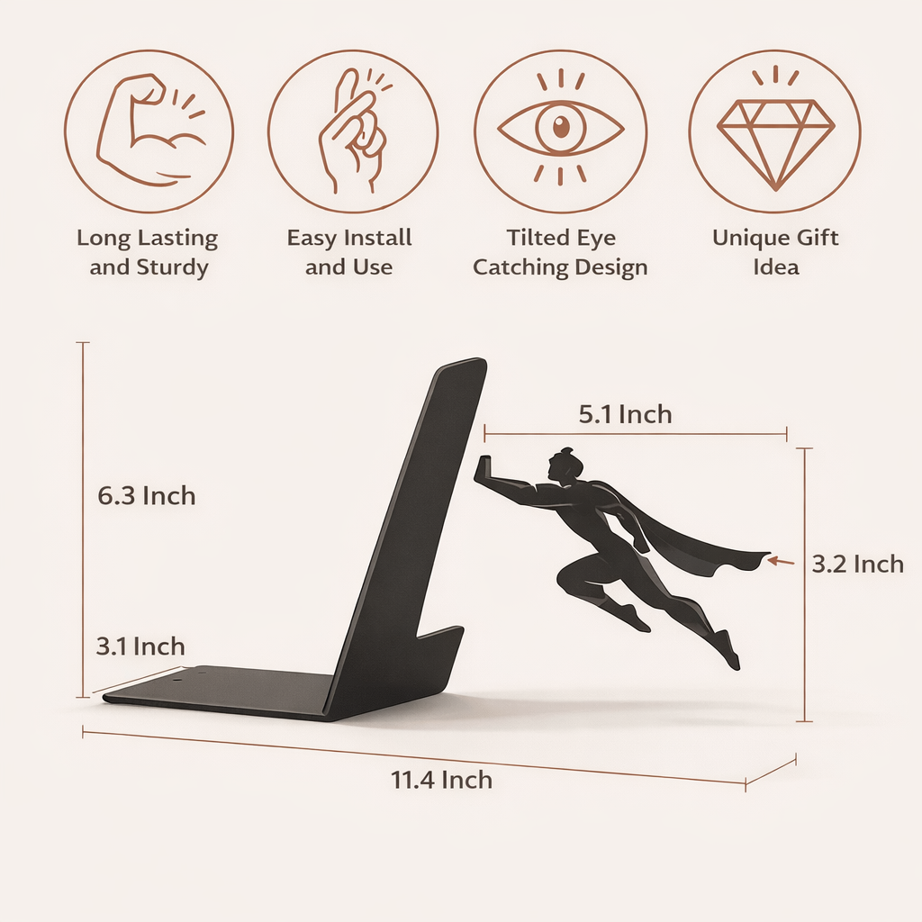 BRIK™ Magnetic Illusion Bookend