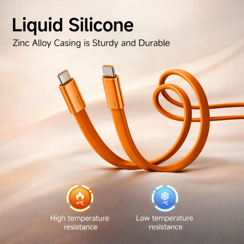 Liquid Silicone. Zinc Alloy. Zero Fray.
