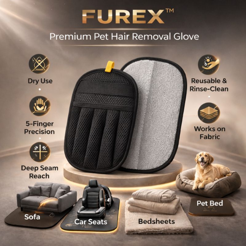 FUREX™ | Reusable Pet Fur Remover Glove