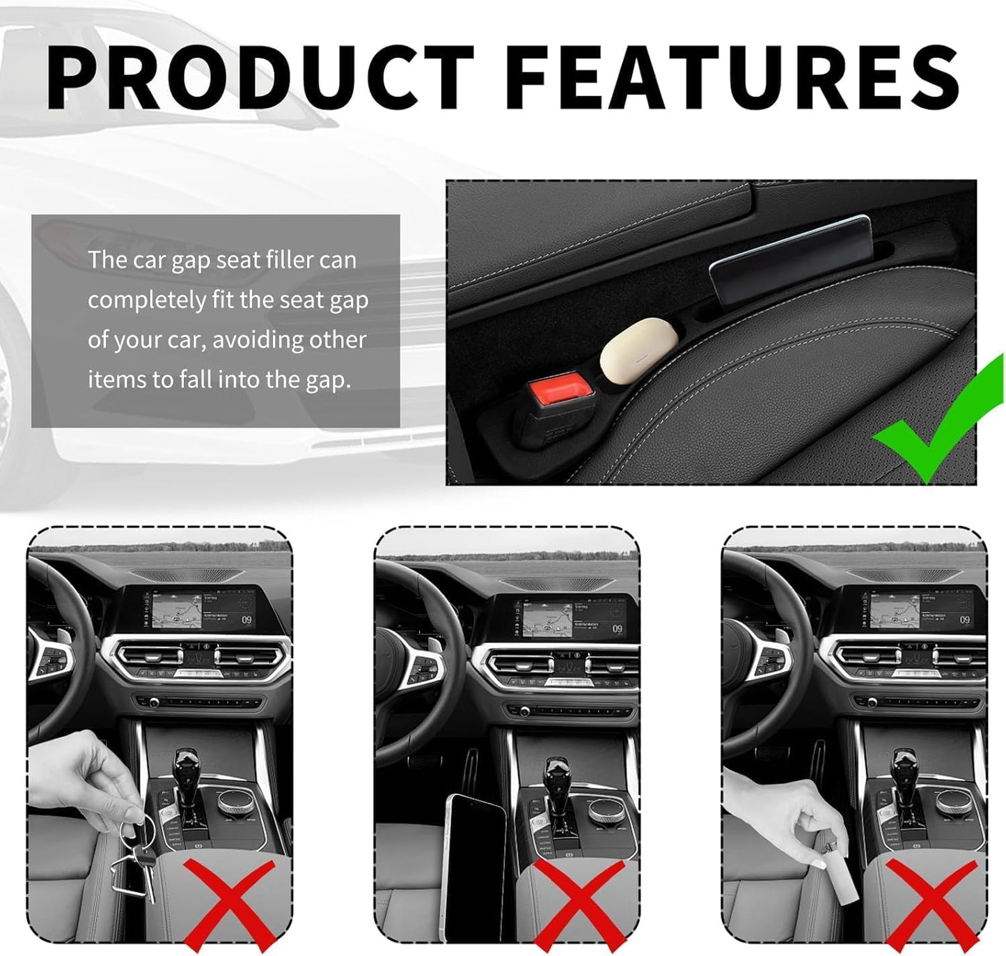 DropGuard™ Car Seat Gap Blocker