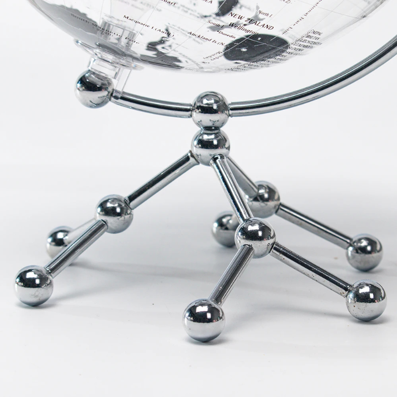 Aurora Voyage Crystal Globe | 360° Rotating World Globe