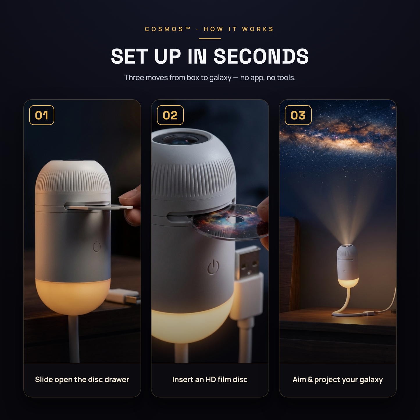 COSMO™| Galaxy Projector Night Light