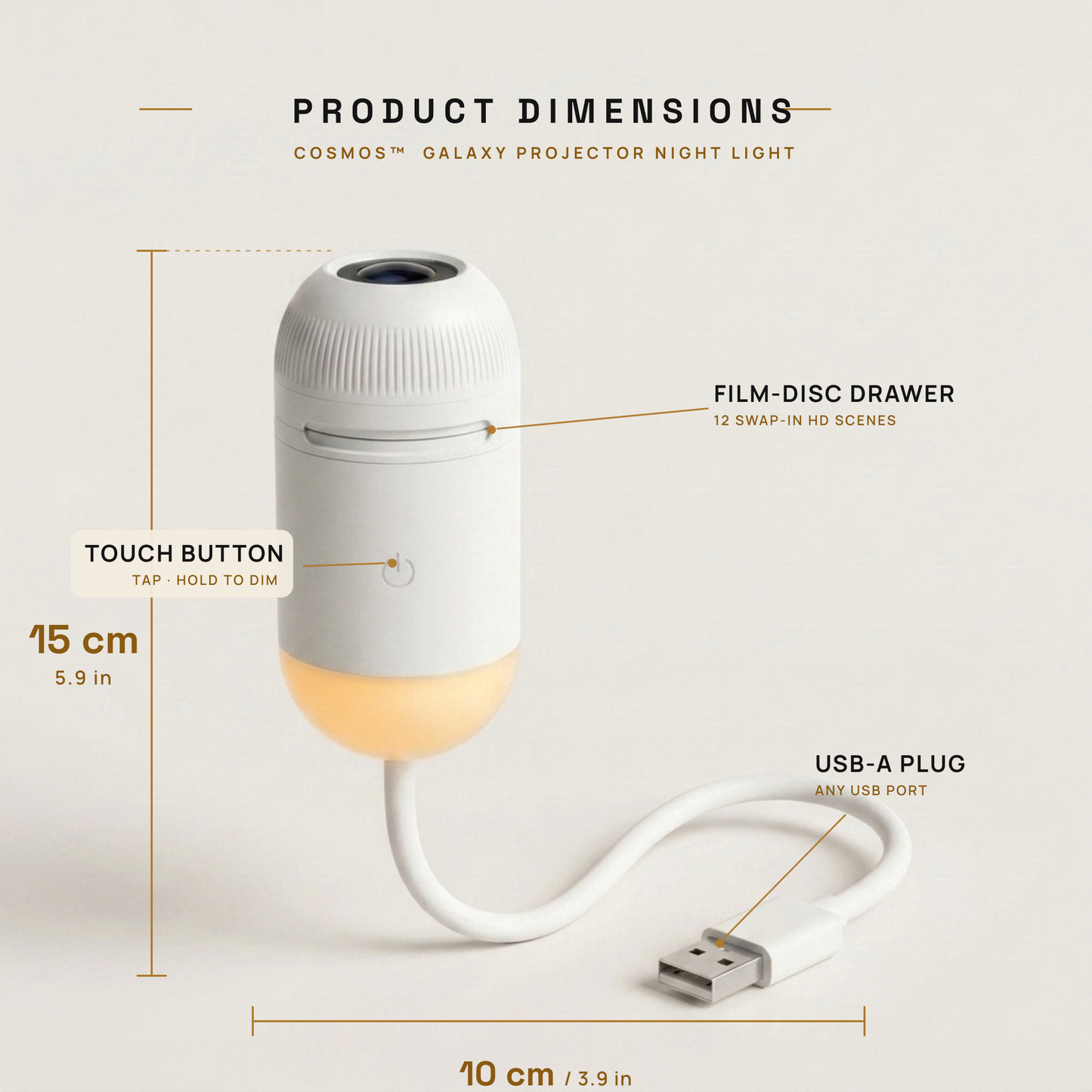 COSMO™| Galaxy Projector Night Light