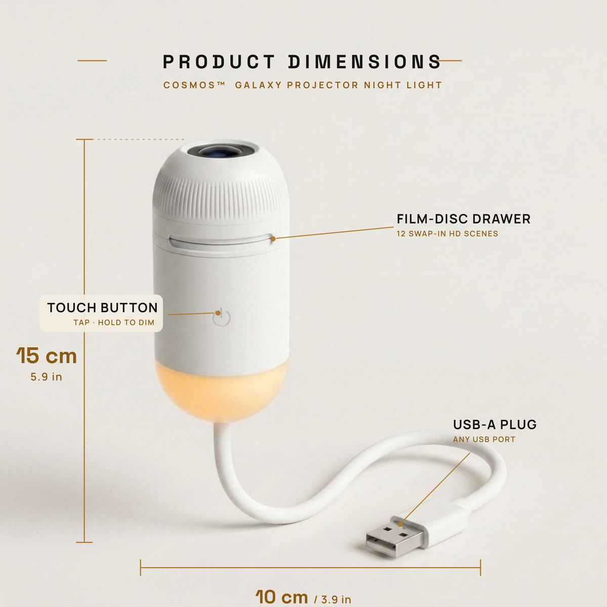 COSMO™| Galaxy Projector Night Light