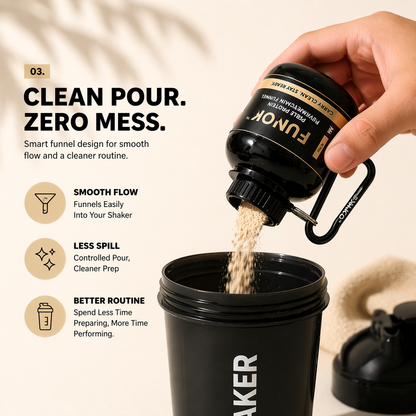FUNKO™ | Portable Protein Funnel Keychain (Pack of 2)