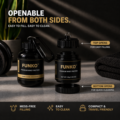 FUNKO™ | Portable Protein Funnel Keychain (Pack of 2)