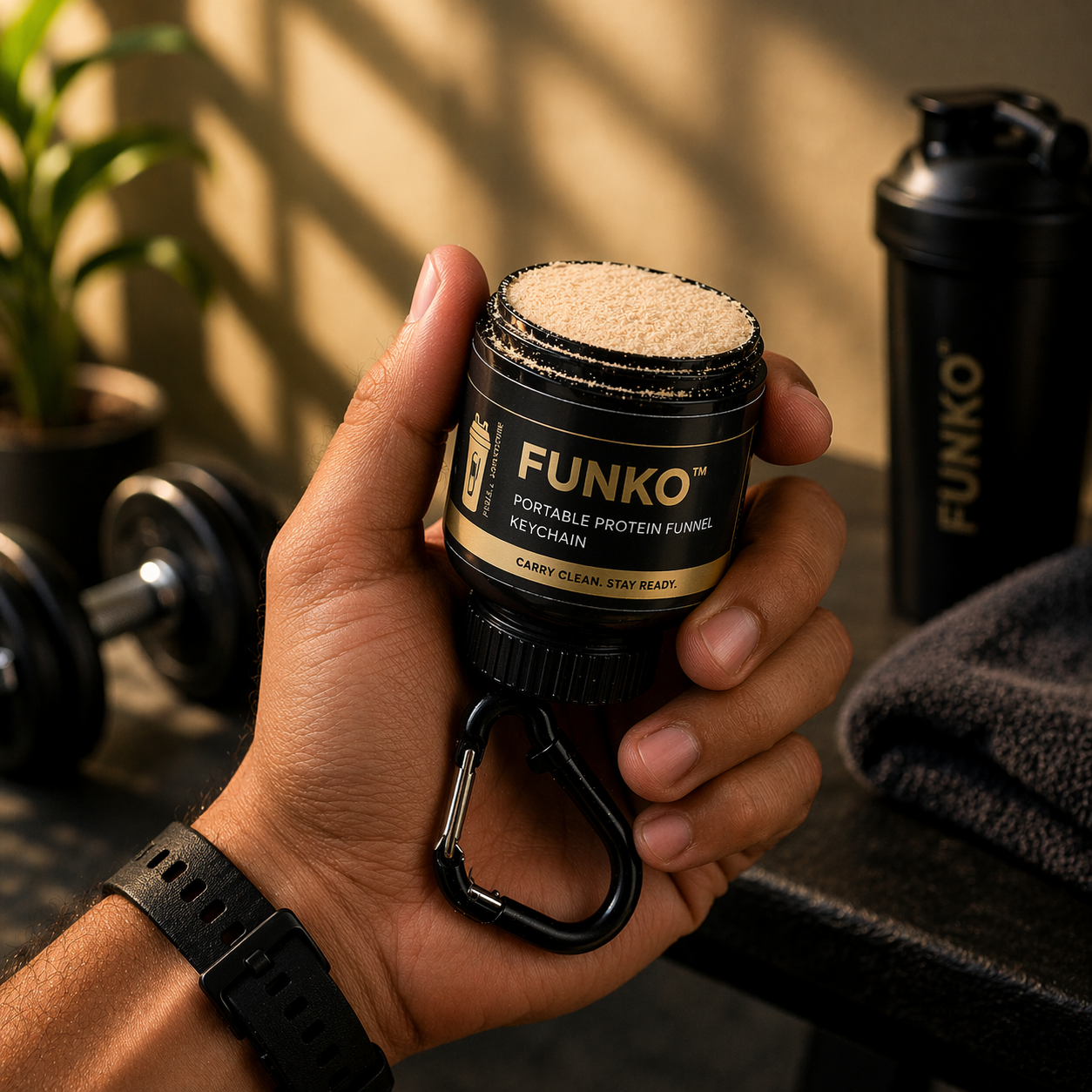 FUNKO™ | Portable Protein Funnel Keychain (Pack of 2)