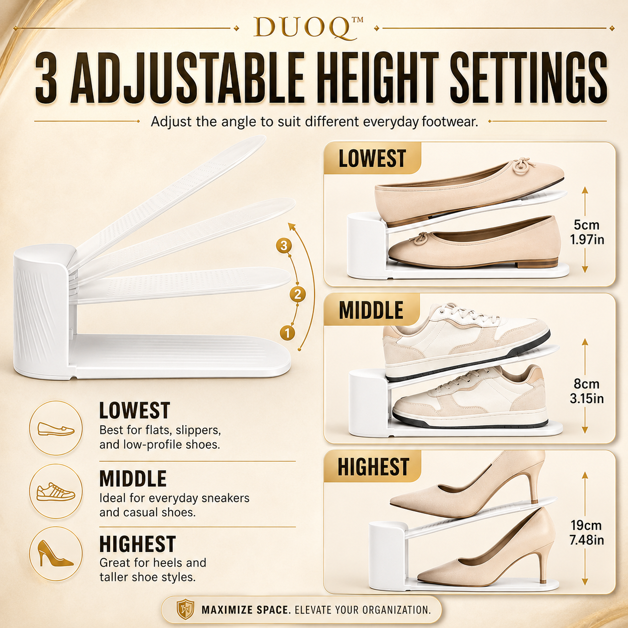 DUOQ™ | Adjustable Shoe Slots (Pack Of 2)