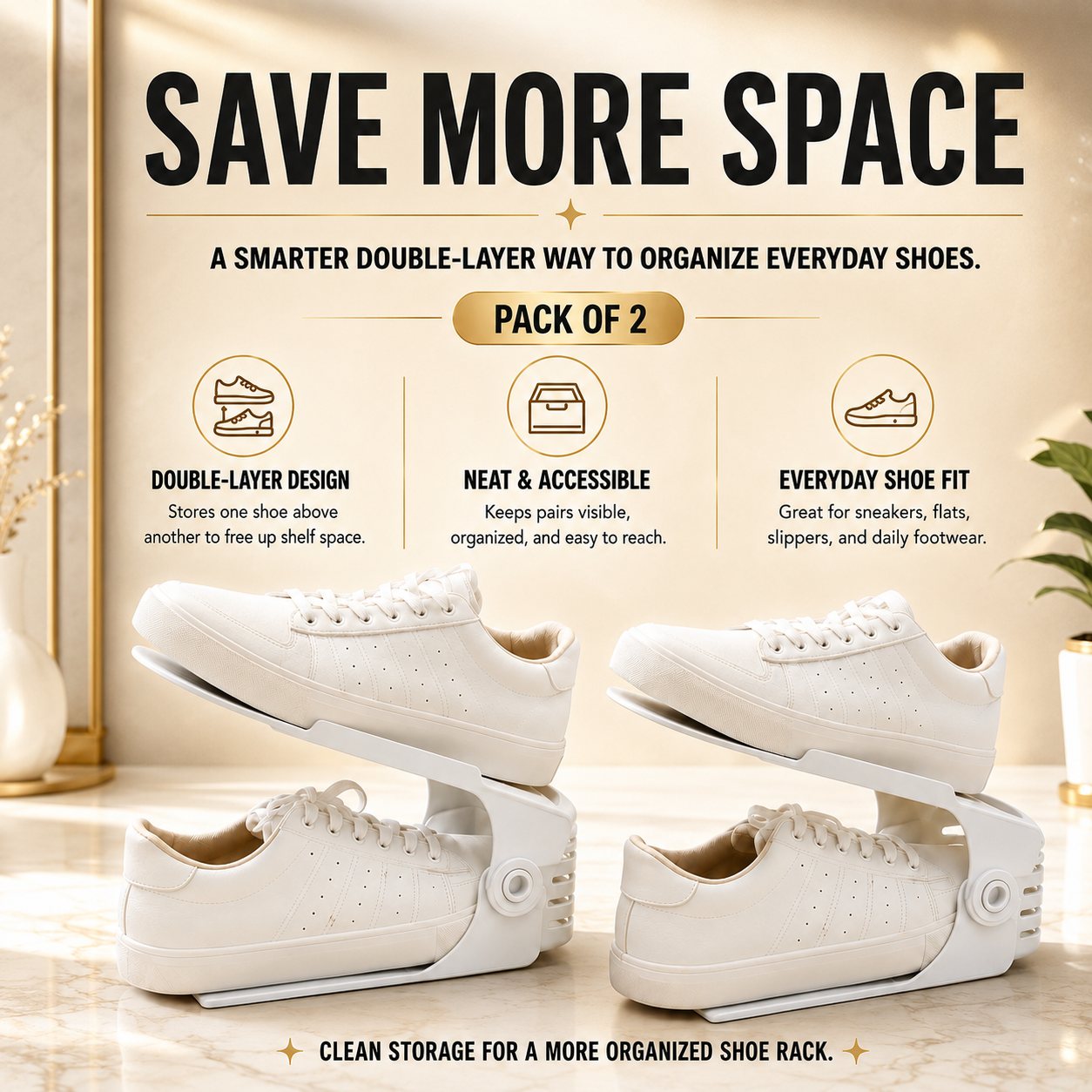 DUOQ™ | Adjustable Shoe Slots (Pack Of 2)