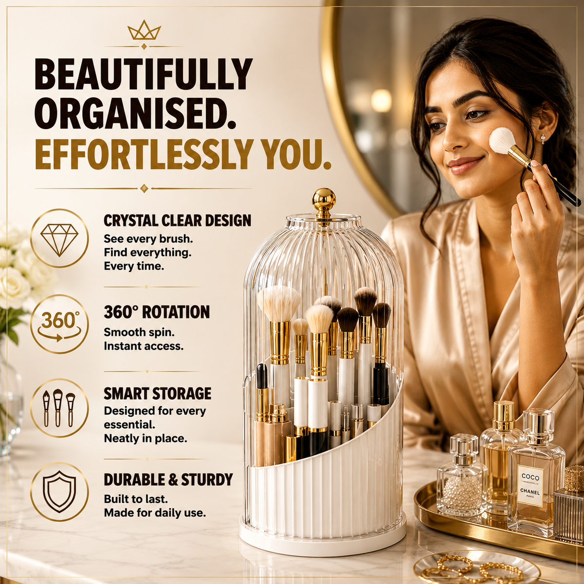 VIONA™ | Rotating Vanity Organizer