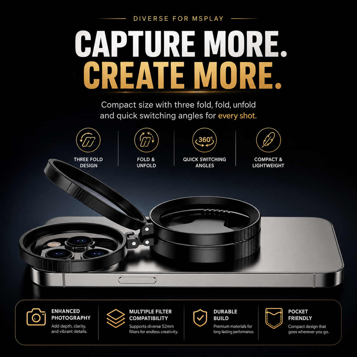 NEROX™ | Magnetic Phone CPL Filter