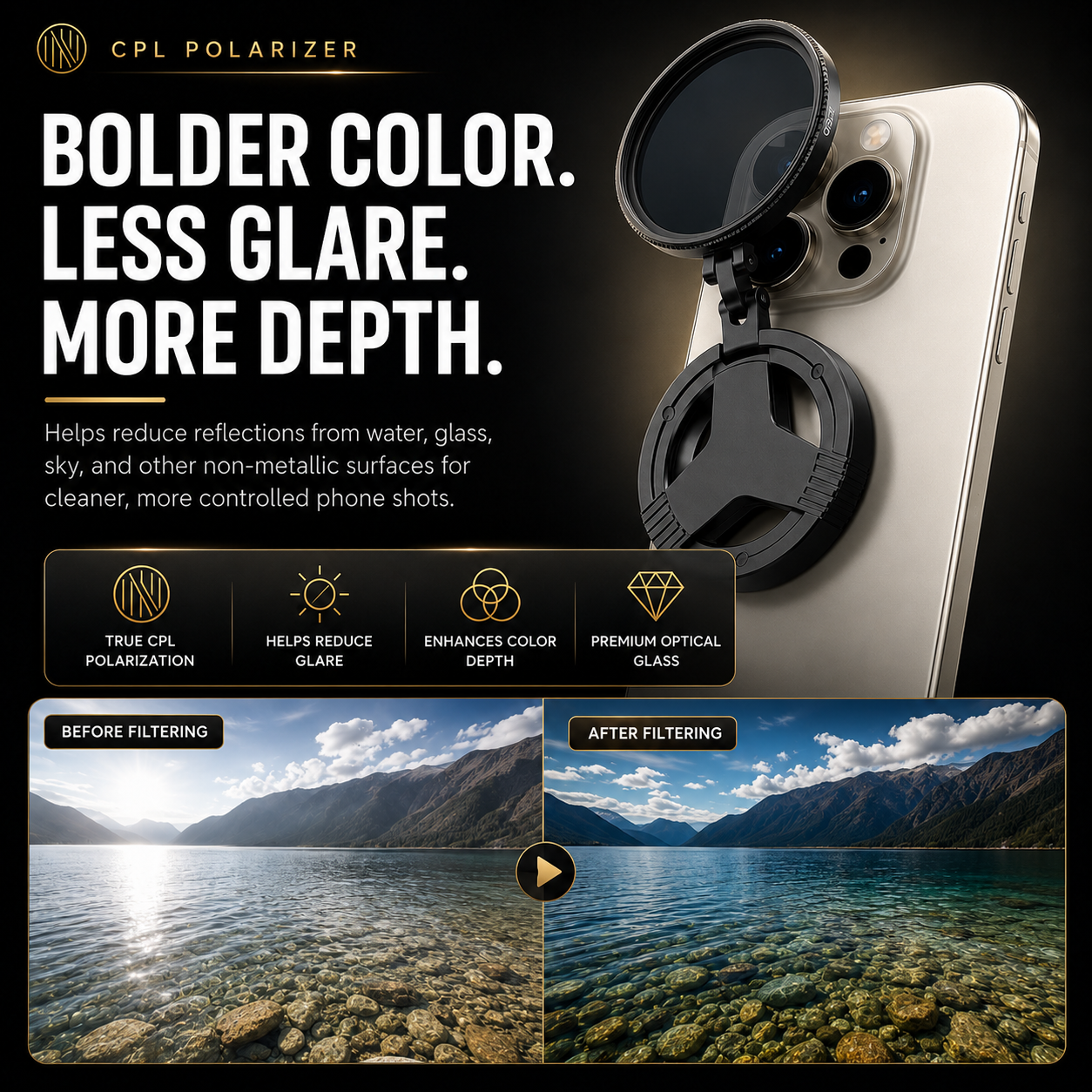 NEROX™ | Magnetic Phone CPL Filter