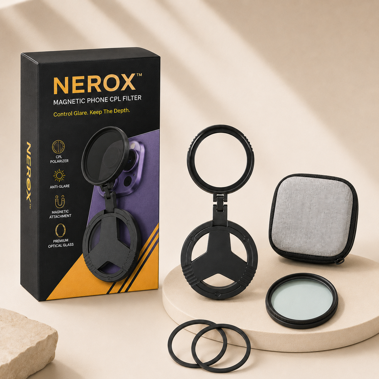NEROX™ | Magnetic Phone CPL Filter