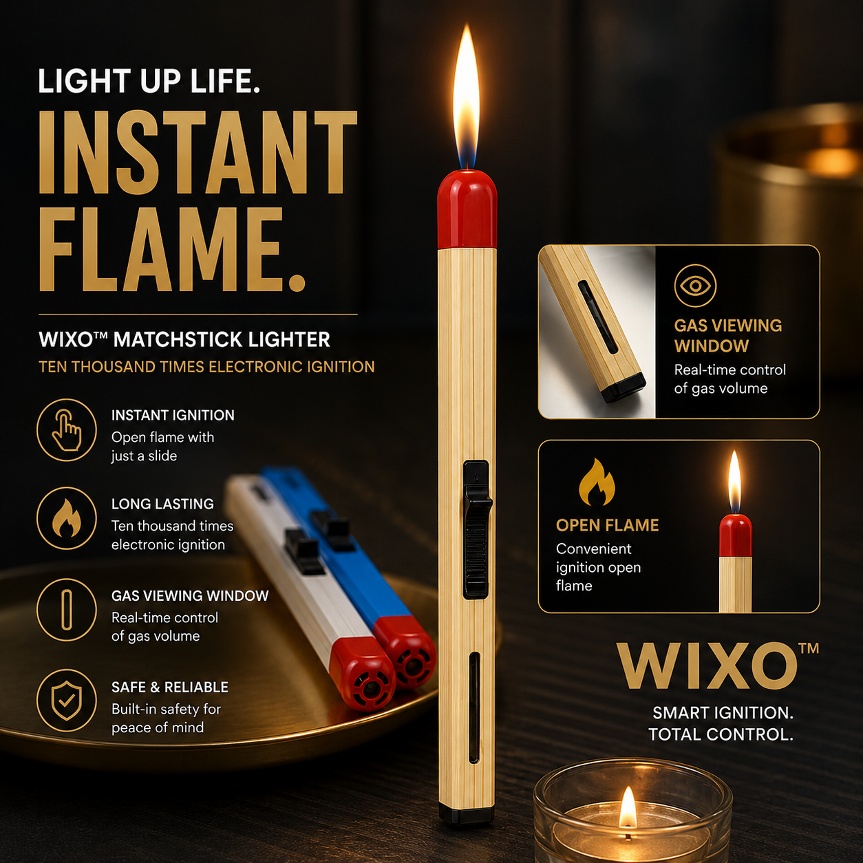 WIXO™ | Refillable Matchstick Lighter
