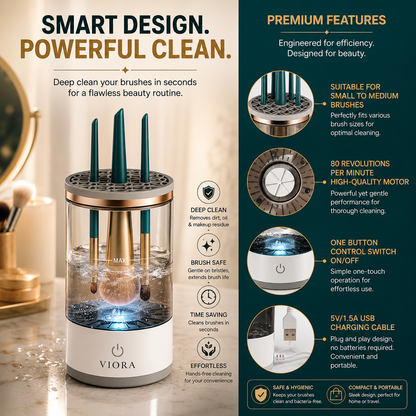 Viora™ Electric Makeup Brush Cleaner
