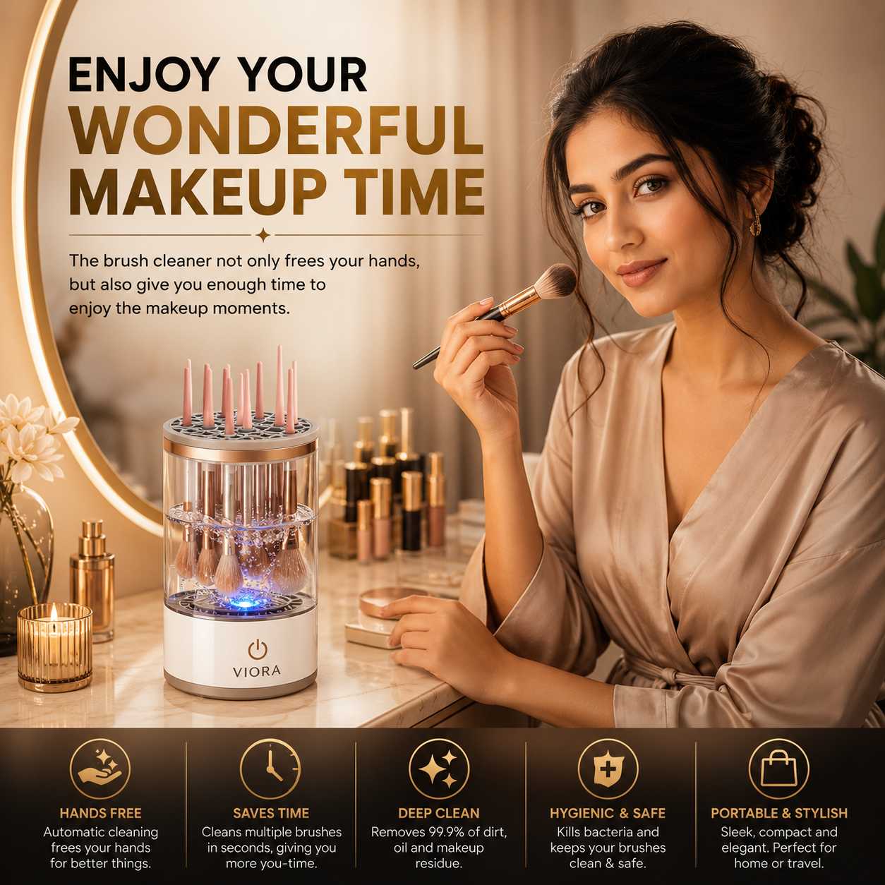 Viora™ Electric Makeup Brush Cleaner