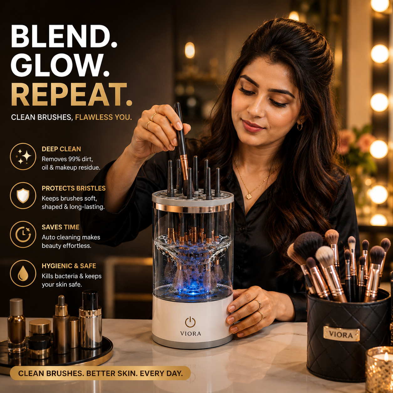 Viora™ Electric Makeup Brush Cleaner