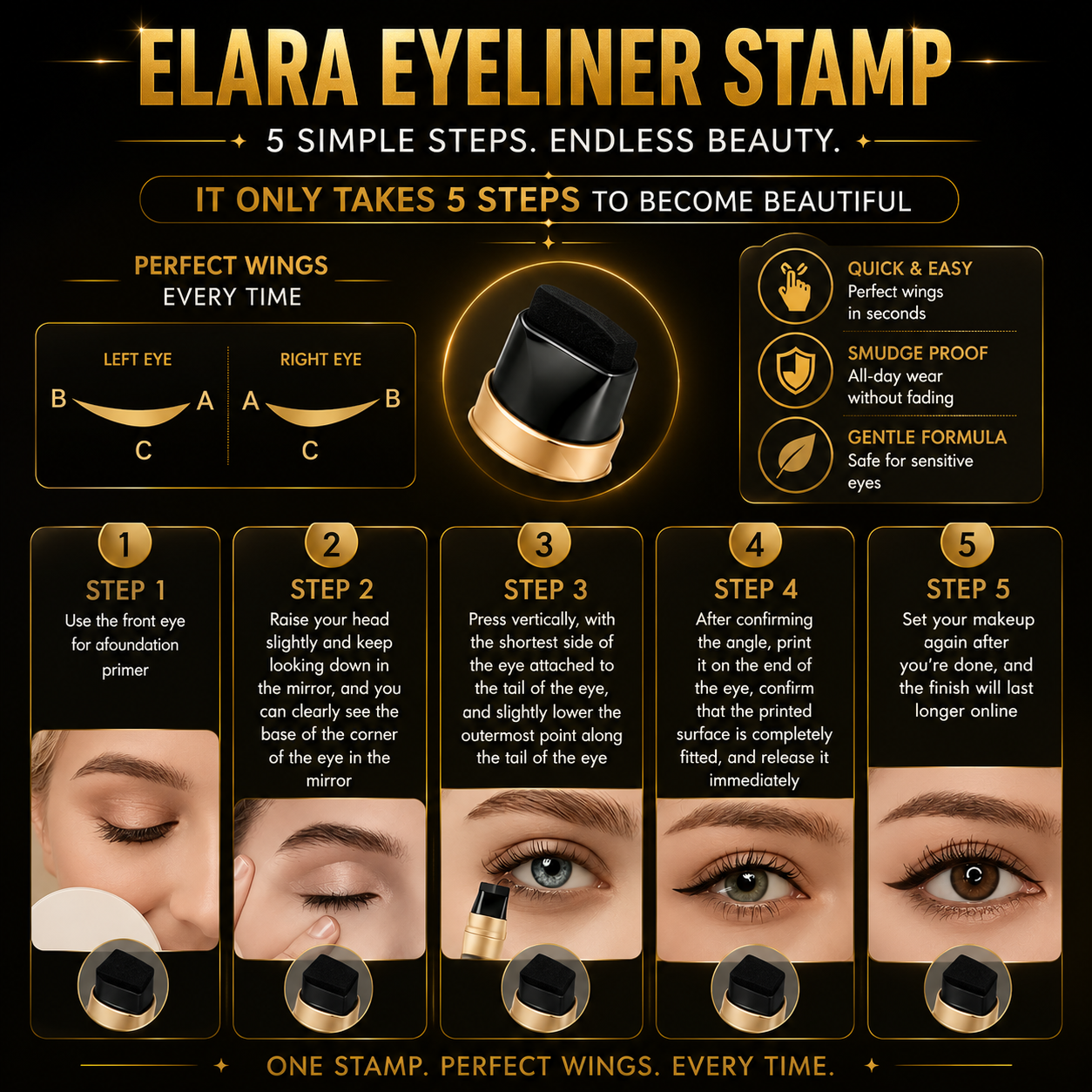 ELARA™ Wing Stamp Eyeliner
