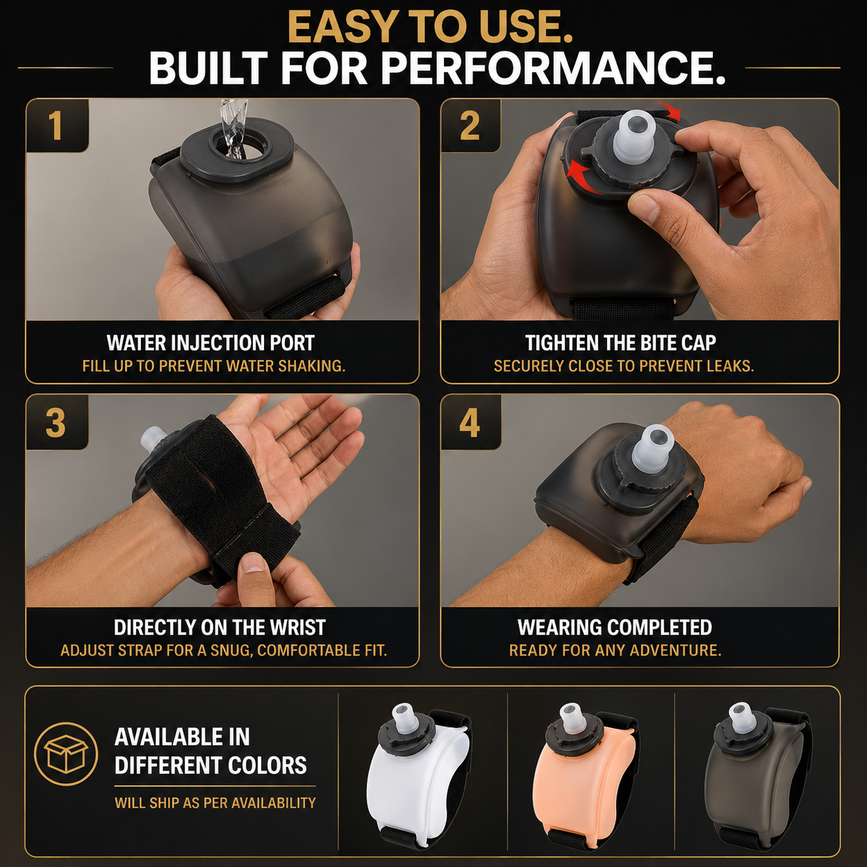 HYMO™ | Wearable Quick-Sip Bottle