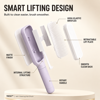 TRESS™ | Self-Cleaning Hair Brush