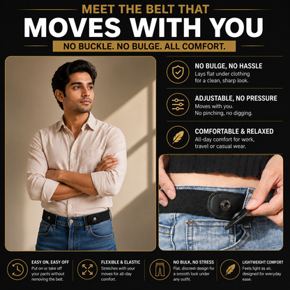 NIVO™ | No-Buckle Comfort Belt