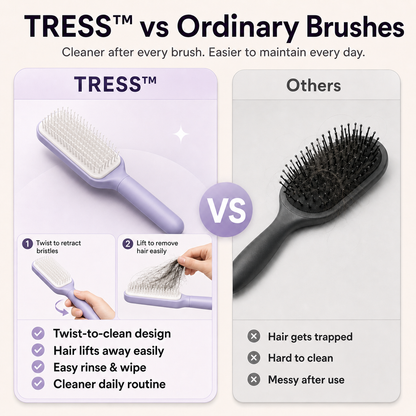 TRESS™ | Self-Cleaning Hair Brush