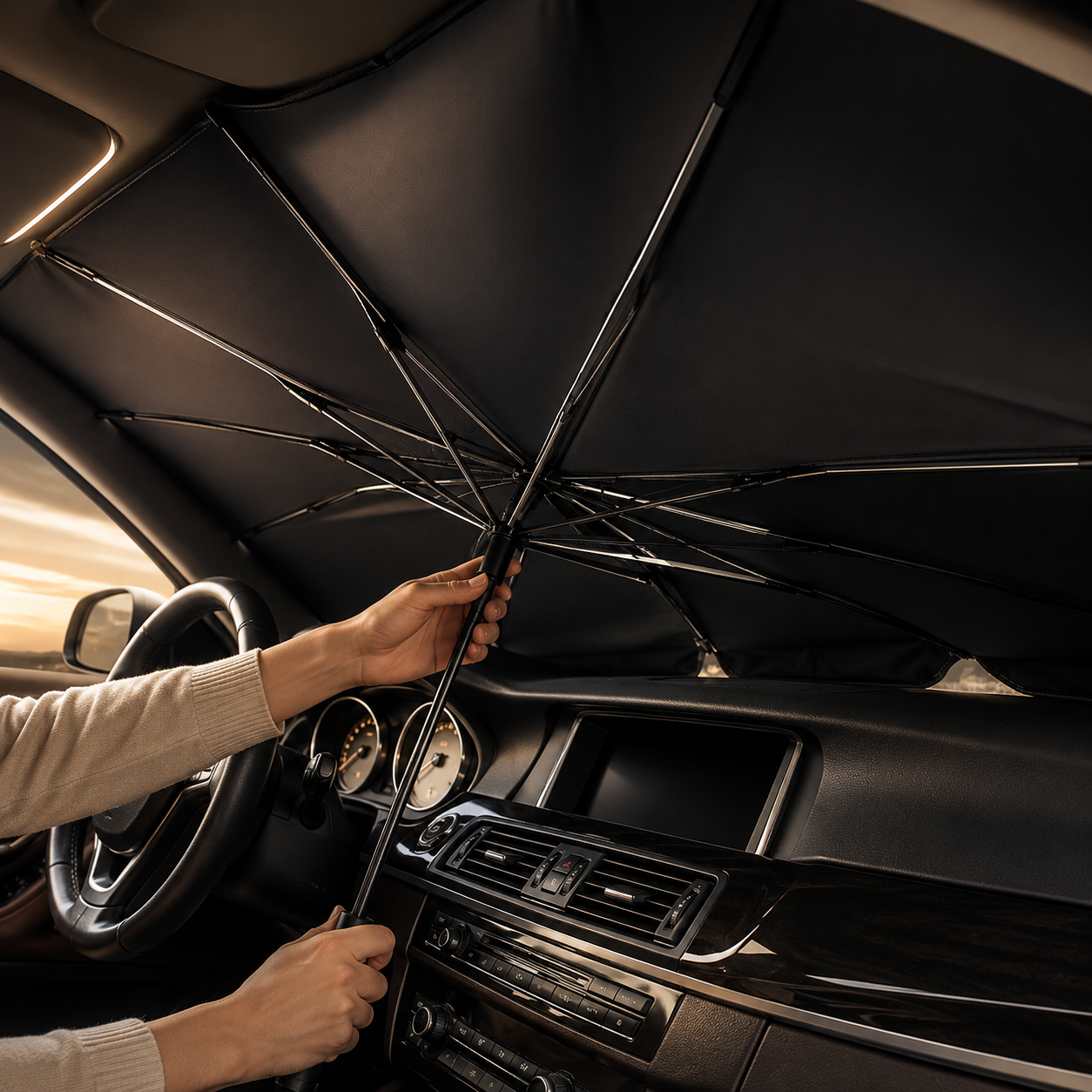 SOLBRELLA™ | Foldable Car Windshield Sunshade