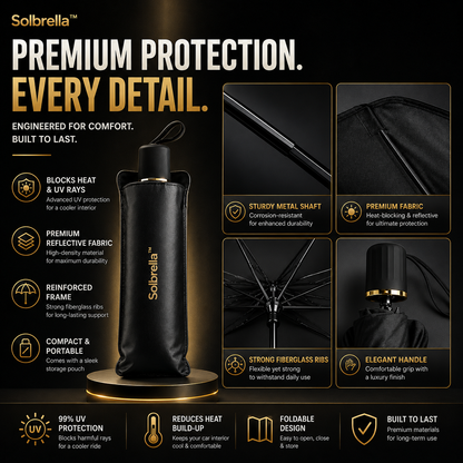 SOLBRELLA™ | Foldable Car Windshield Sunshade