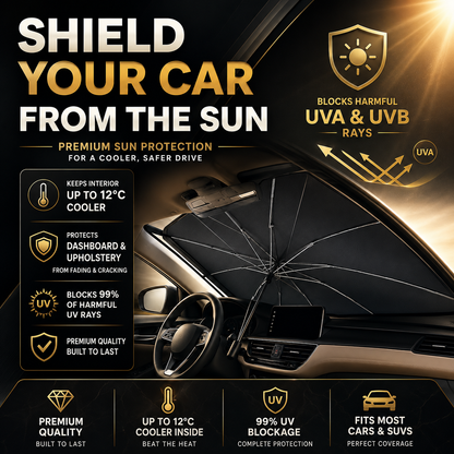 SOLBRELLA™ | Foldable Car Windshield Sunshade