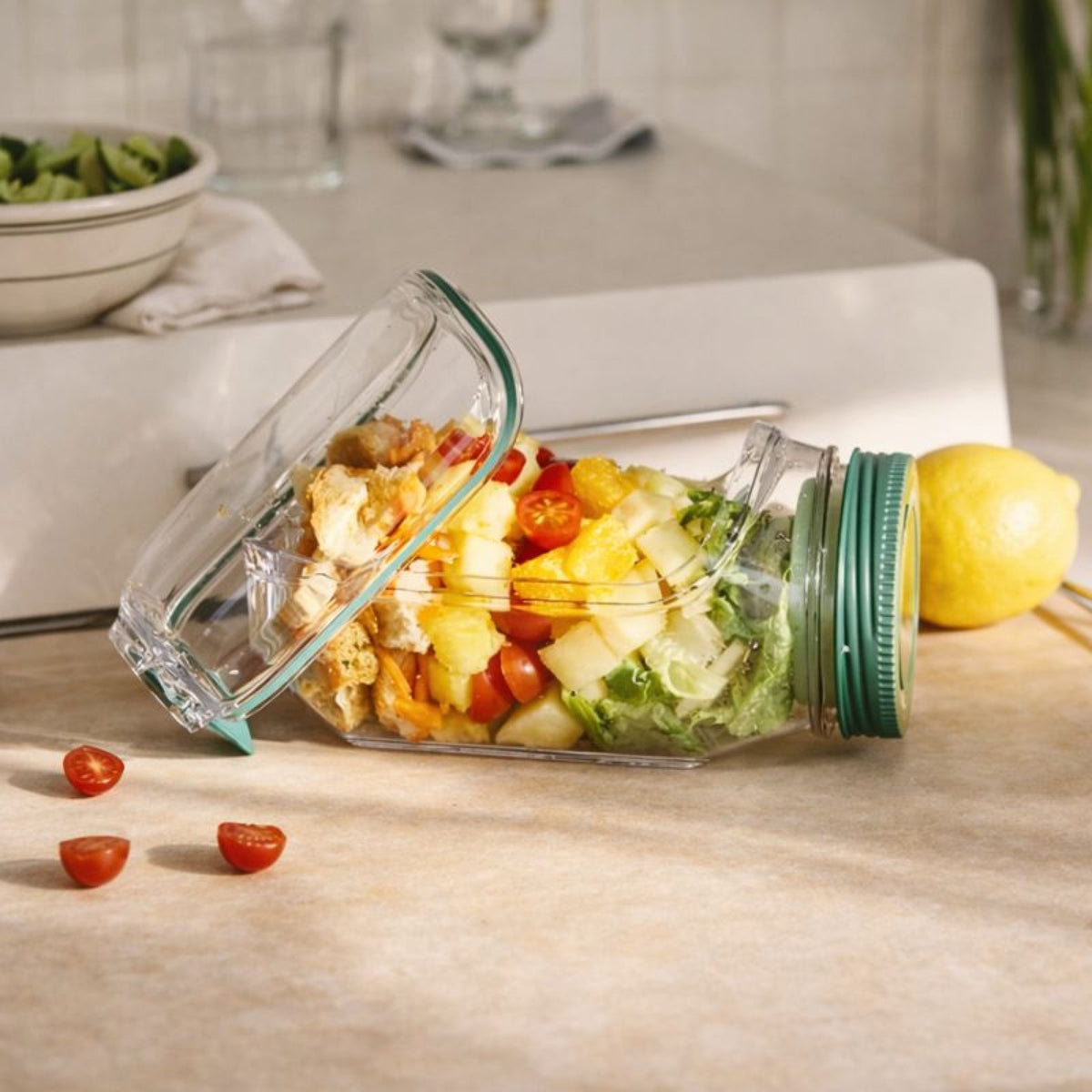 Lunch Stays In Its Layers.