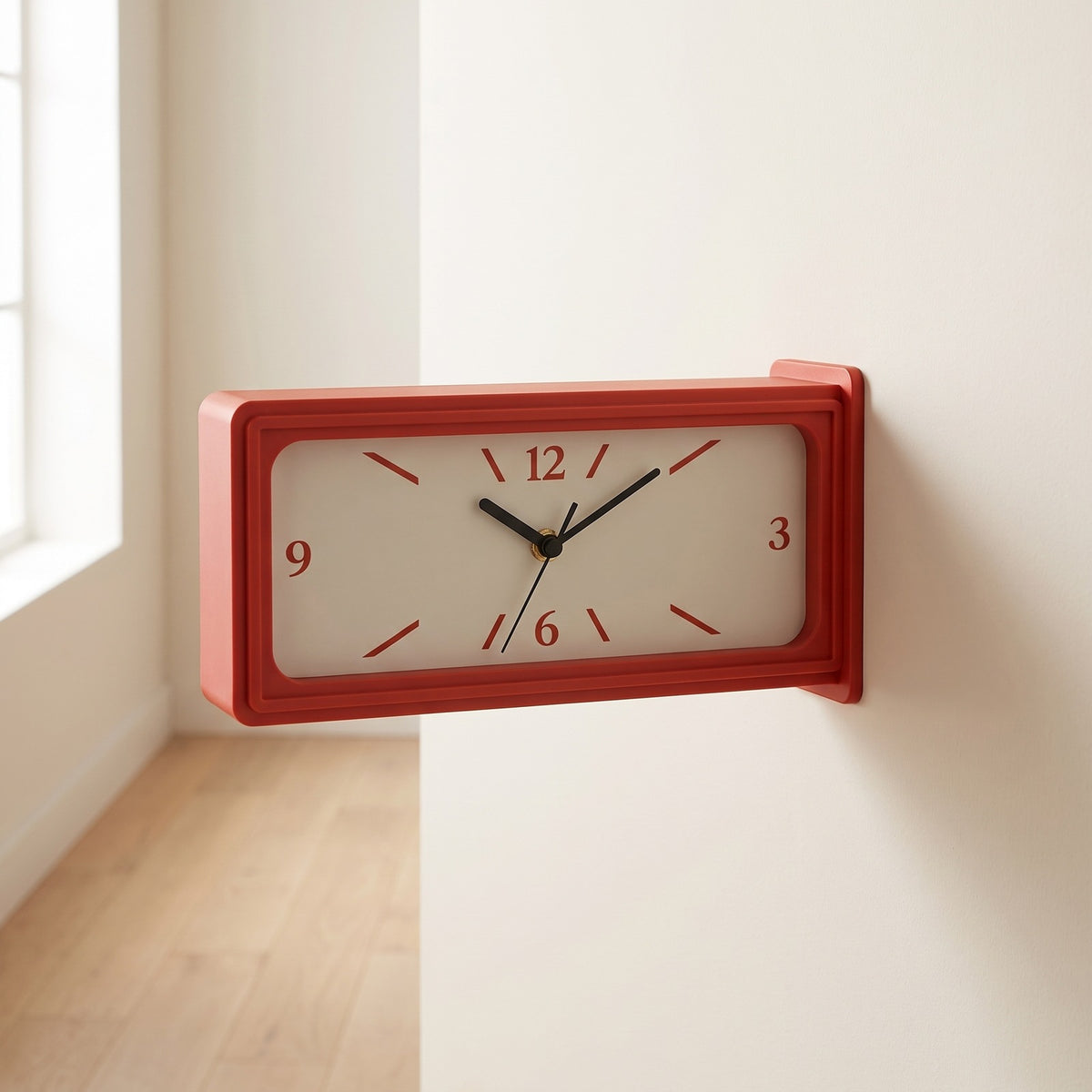 Built For The Corners A Flat Clock Wastes.